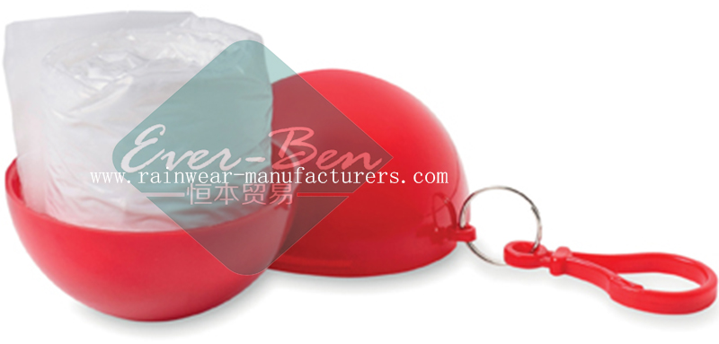 Red rain poncho balls bulk supplier